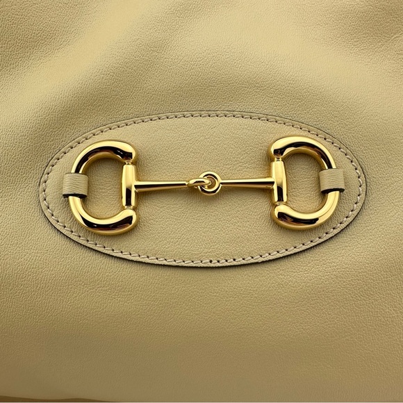 Gucci 1955 Horsebit Shoulder Bag in Beige NEW WITH DUST BAG - Picture 4 of 14